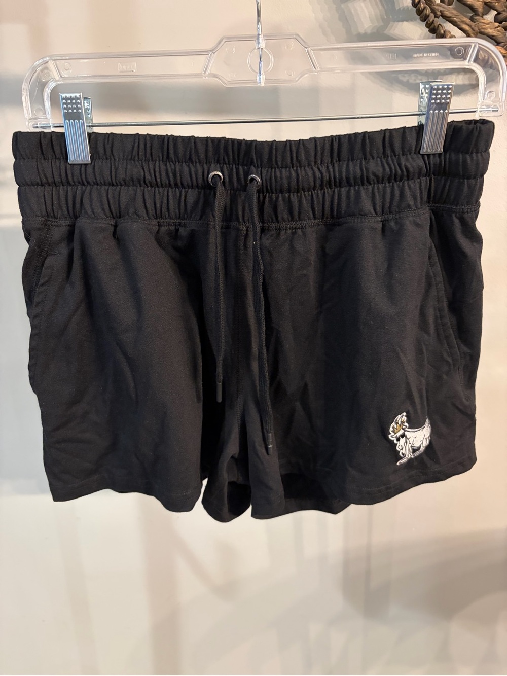 GOAT USA 🐐 Women's Black Athletic Drawstring Shorts size medium